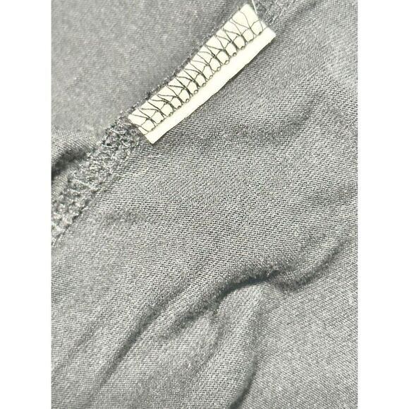 Vince Scoop Neck Long‎ Sleeve Tee Shirt Top Blouse Leather Detail Black Size XS - Picture 9 of 9